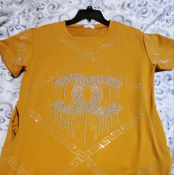 CHANEL Dresses & Skirts - Gold Chanel Dress with pockets, medium, new